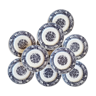 Set of 11 Arcopal plates