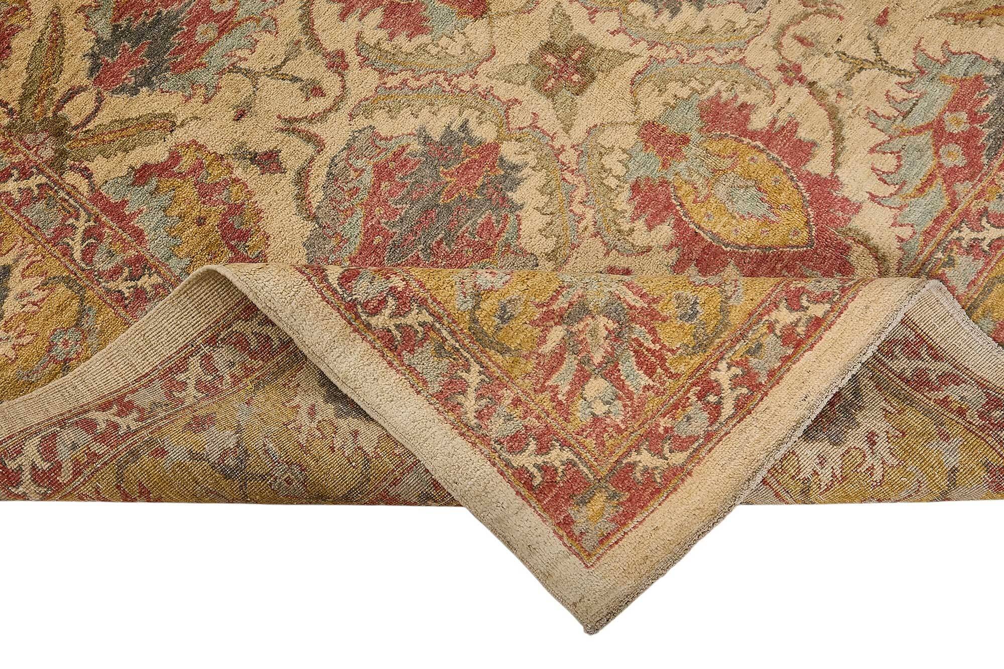 Turkish Handknotted Wool Oushak Rug 180 cm x 240 cm