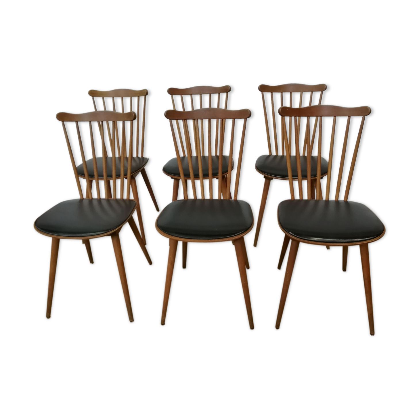 Six chairs baumann model sonata