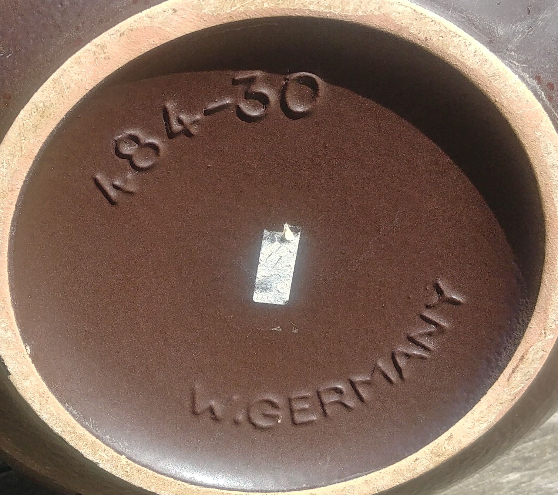 Fat Lava W.Germany 70s colors red brown chocolate vase