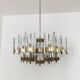 Large Italian Brutalist Chandelier by Gaetano Sciolari