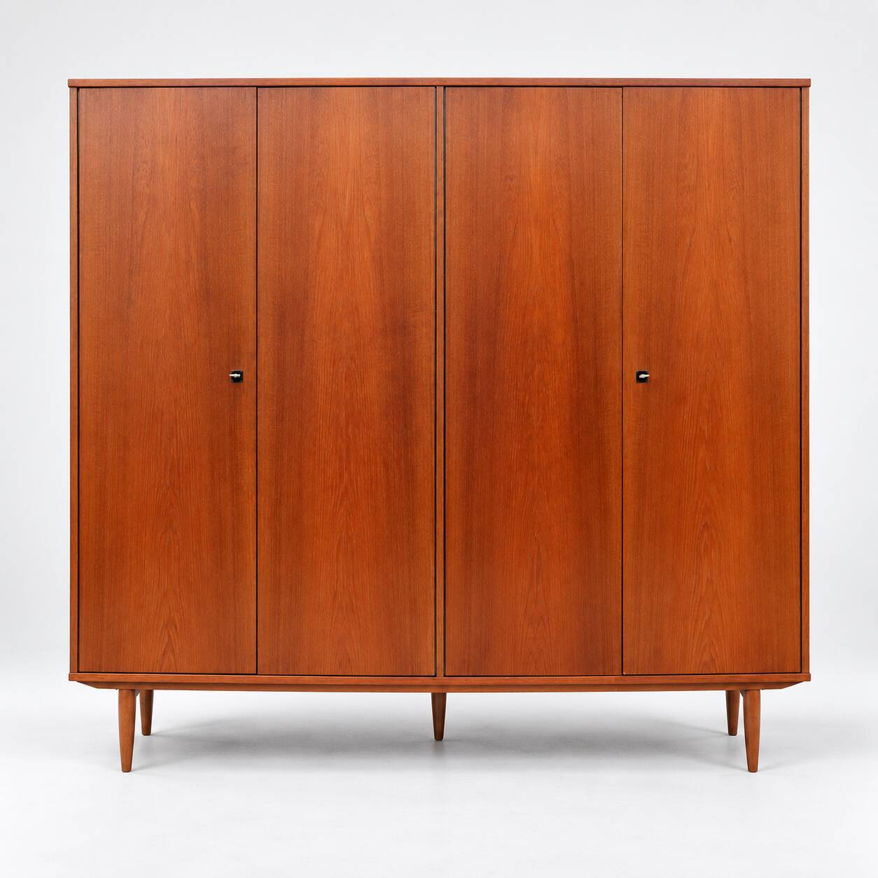 Vintage mid-century four-door wardrobe from the 1960s