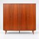 Vintage mid-century four-door wardrobe from the 1960s