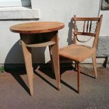 Round table and chair, 1960