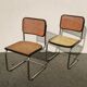 Pair of chairs Cesca B32 Marcel Breuer