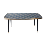 Living room coffee table, vintage, compass legs, 50s