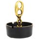 Mid-century modern brass ashtray with handle, Austria, 1950s.