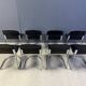 Vintage dining chairs by Willy Rizzo for Cidue, set of 8, 1970s.