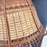 Vintage wicker pendant light