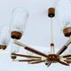 Large Vintage Scandinavian Pendant Light 60s