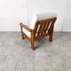 Vintage pine wood armchair, 1960s