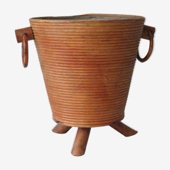 Pot cover in rattan 50s
