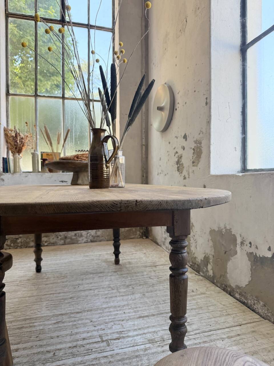 Oval farmhouse table 250cm pine