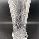 Large worked transparent glass vase