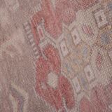 Vintage Turkish rug from Oushak, hand-woven 100x353 cm