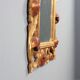 Antique baroque style mirror in carved wood, Italy, 20th century.
