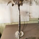 Nickel silver palm lamp