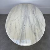 Oval marble table from the 70s