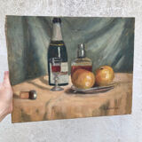 Oil on canvas tableware