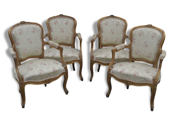 Salon style louis XV en bois doré