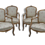 Salon style louis XV gold wooden