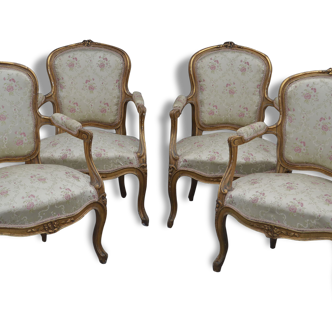 Salon style louis XV gold wooden