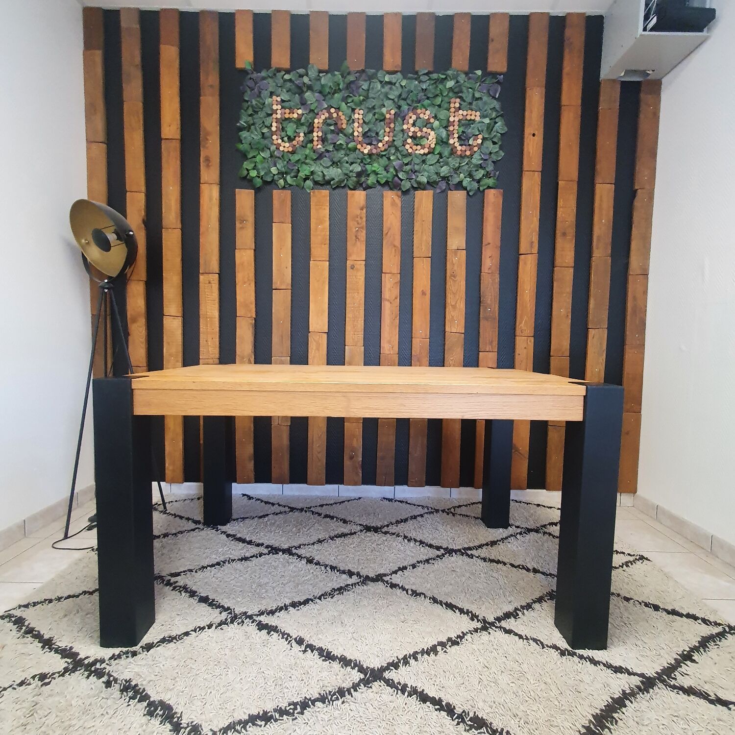 Industrial dining table