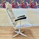 Metal and Bakelite swivel armchair, 1960s design.