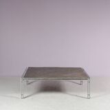 1980s Coffee table with slate stone by Hank Kwint for Metaform, Netherland
