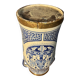 Vintage blue and white Chinese umbrella stand – 20th century H45cm