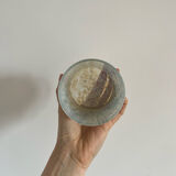 Set of two designer glass candle holders