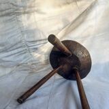 Handmade wooden milking stool – Pyrenees, 19th century