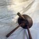 Handmade wooden milking stool – Pyrenees, 19th century
