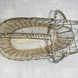 Silver metal pourer basket