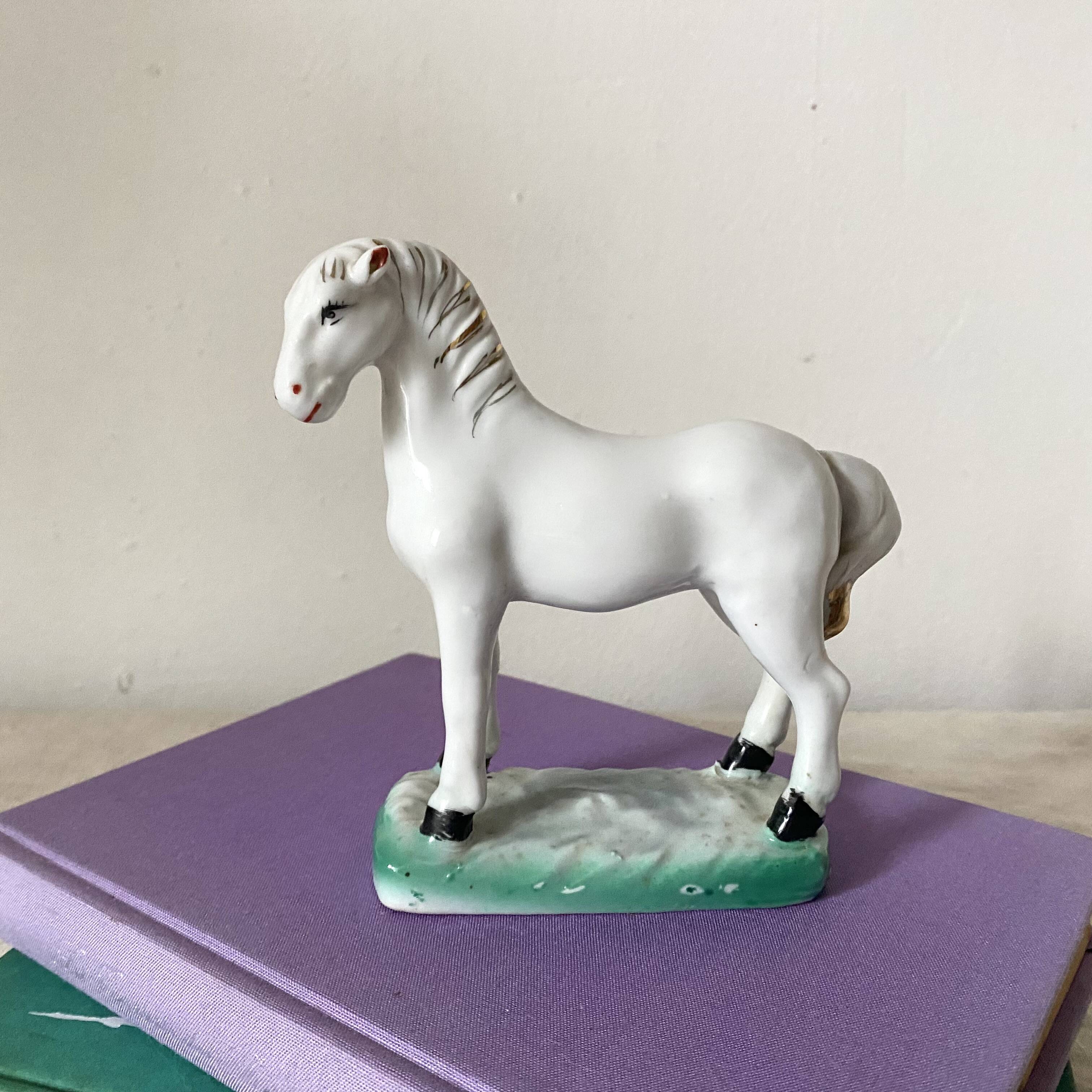 Vintage porcelain horse, Asia