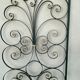 Pair of interior wrought iron grilles XXth century