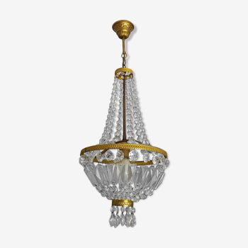 Basket chandelier with stamps