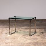 Peter Draenert Model 1022 Side table - Chrome & Glass, Germany 1960