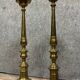 Pair of Italian bronze and brass candlesticks from the late 18th century