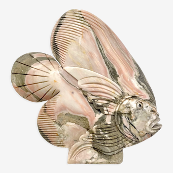 Pink marble fish 1980