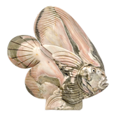 Pink marble fish 1980