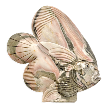 Pink marble fish 1980