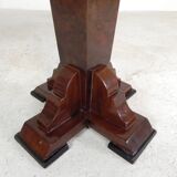 Art Deco style table with different types of inlaid wood