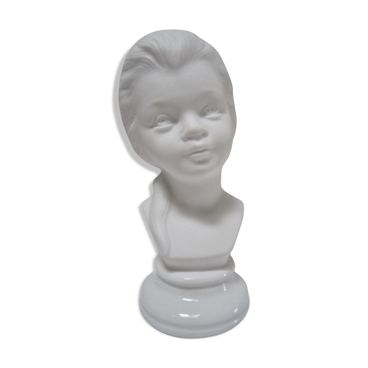 Bust biscuit porcelain little girl