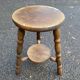 Tripod stool with turned solid wood legs