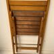 4 chaises pliables en bois vintage