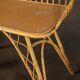 Bureau en rotin et sa chaise