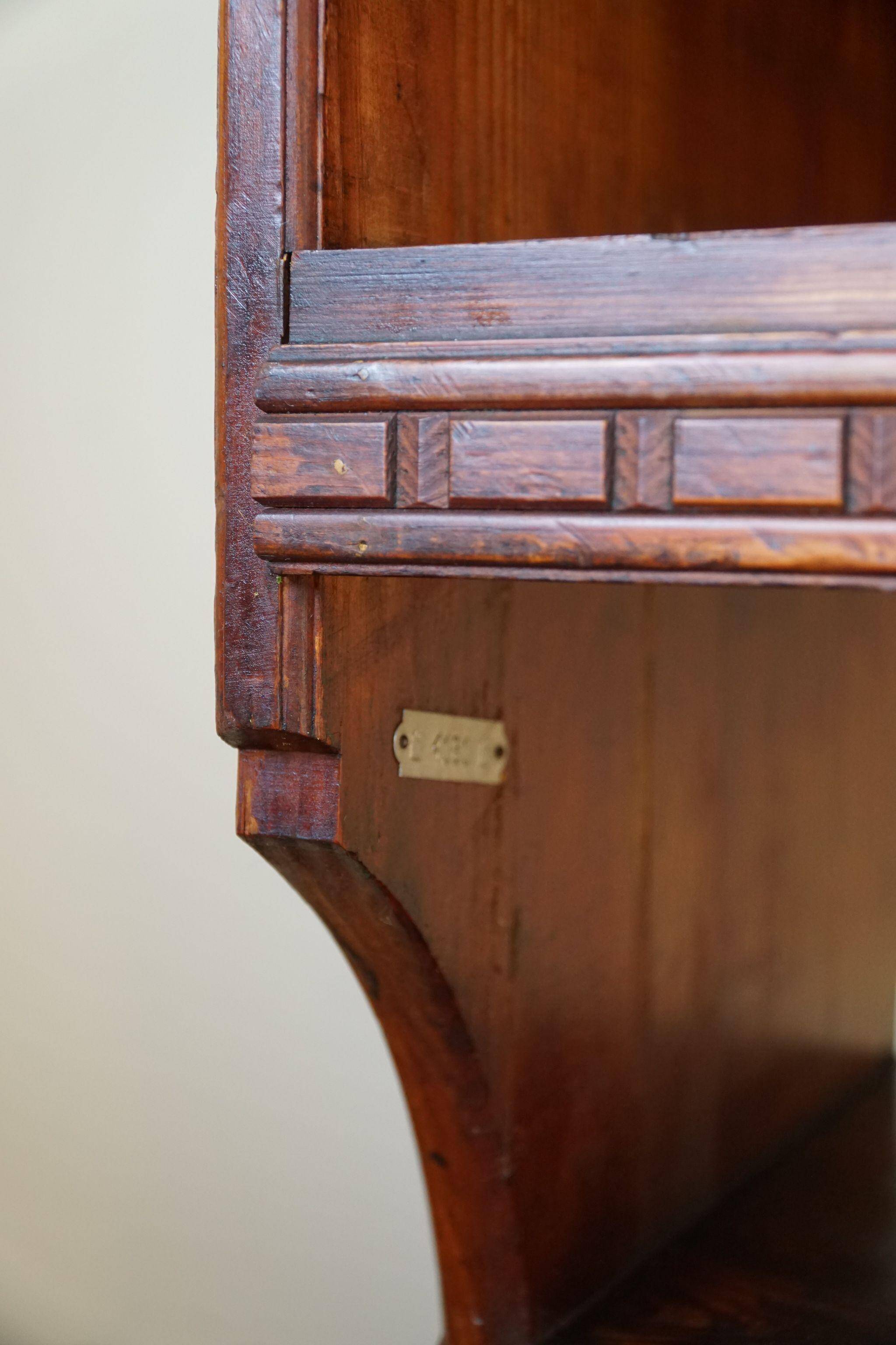 Martin Nyrop Library by Rud. Rasmussen in Oregon pine, Danish Modern, 1905