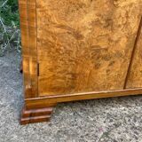 Small Art Deco cabinet 1930 in elm burl