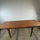 Vintage Scandinavian teak dining table 1970s – 2 integrated extensions